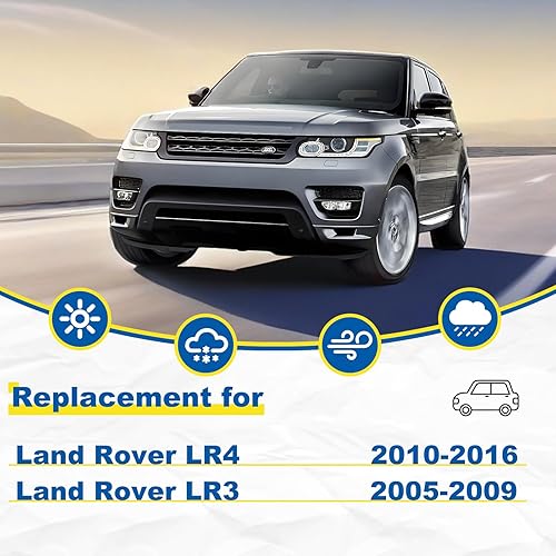 Miniatura 2 de Limpiaparabrisas de 22" + 22" con juegos de escobillas limpiaparabrisas traseras de 16", repuesto automotriz para Land Rover LR4 2010-2016, fácil de