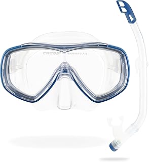 Cressi Junior Set Ondina - Taucherbrille Kinder 7-13 Jahre + Schnorchel Schwimmbad Anti-Beschlag Kratzfest und Antibeschlag, Schnorchelmaske Verstellbar - Taucherbrille Kinder Anti-UV, Maske