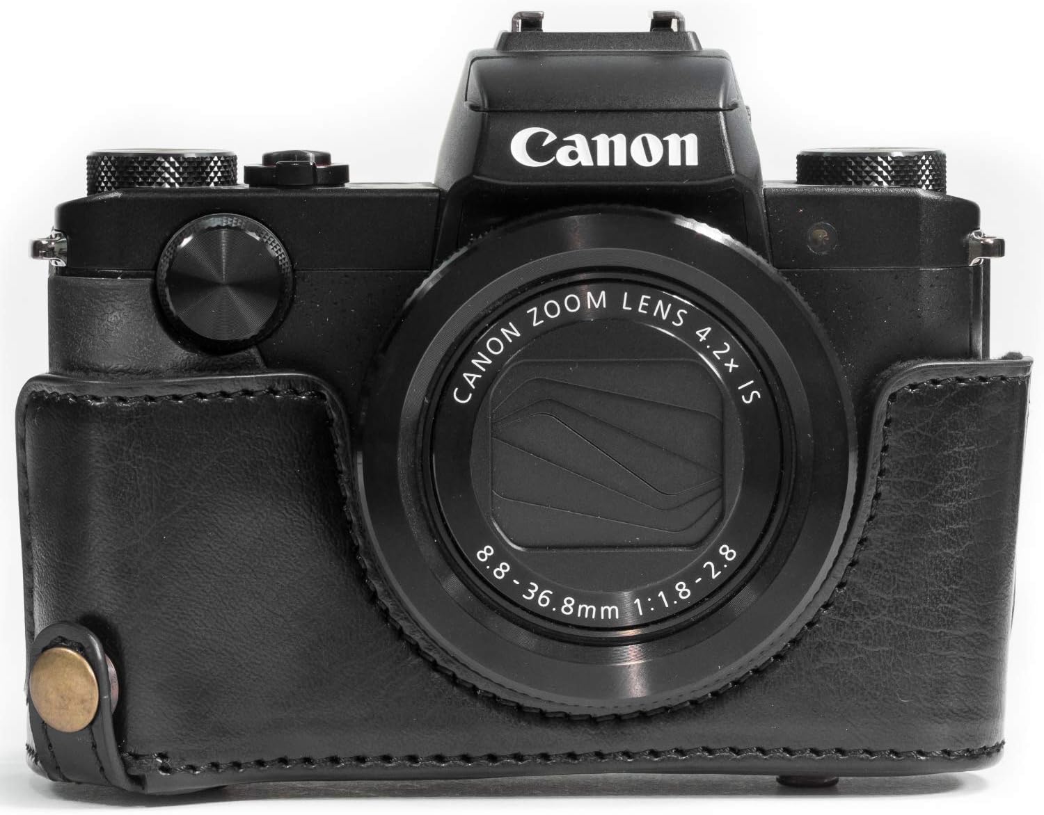 MegaGear Ever Ready Camera Case, Bag for Canon PowerShot G5 X G5X Digital Camera (Black, PU Leather) (MG688)