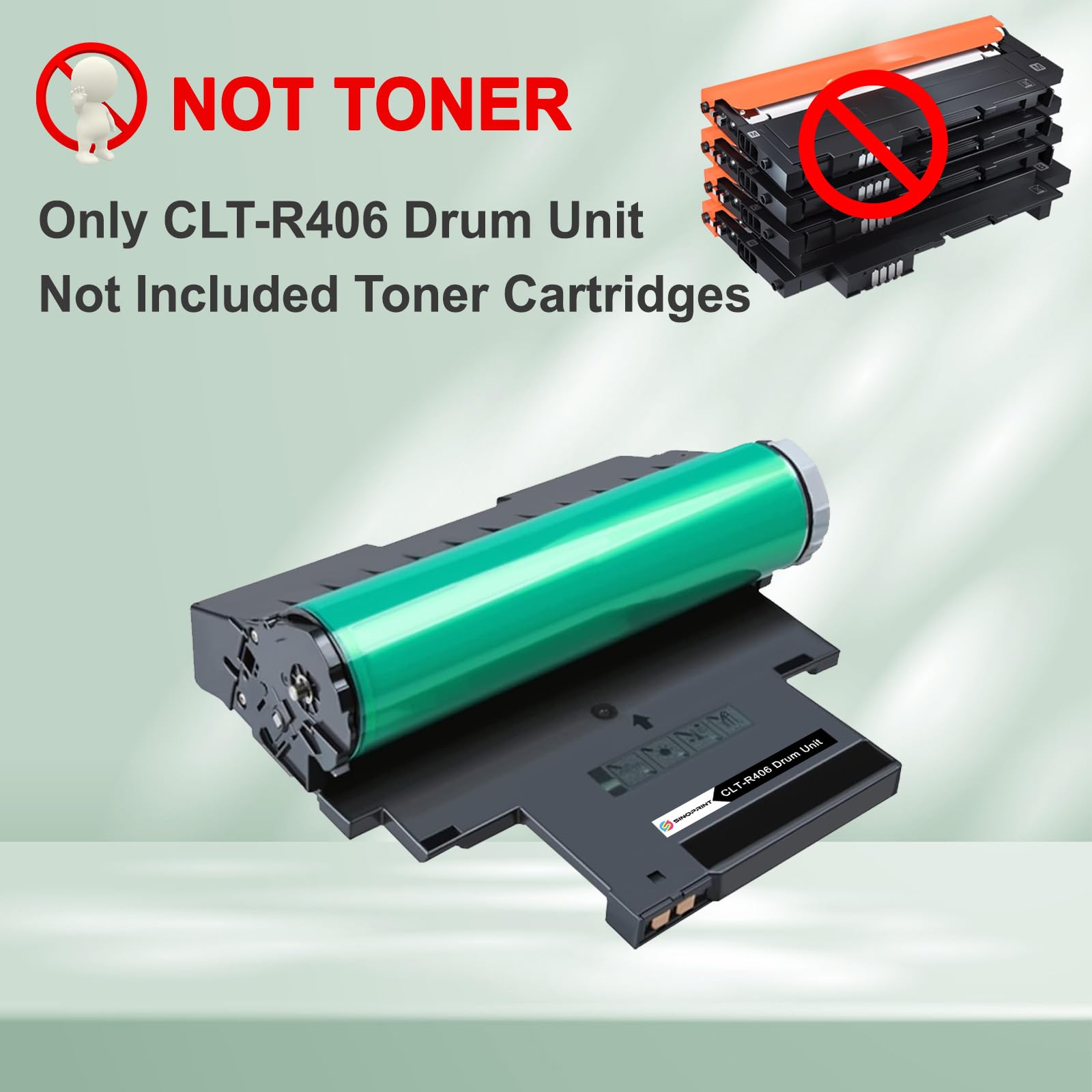 CLT R406 - Tamburo di stampa per Samsung CLT-R406 /See per CLX-3305 Series 3300 3305fw 3305fn CLP 365 360 SL-C460w Xpress C480w C480fw C430 C430w C460w C460 W. C410w - 16.000 pagine