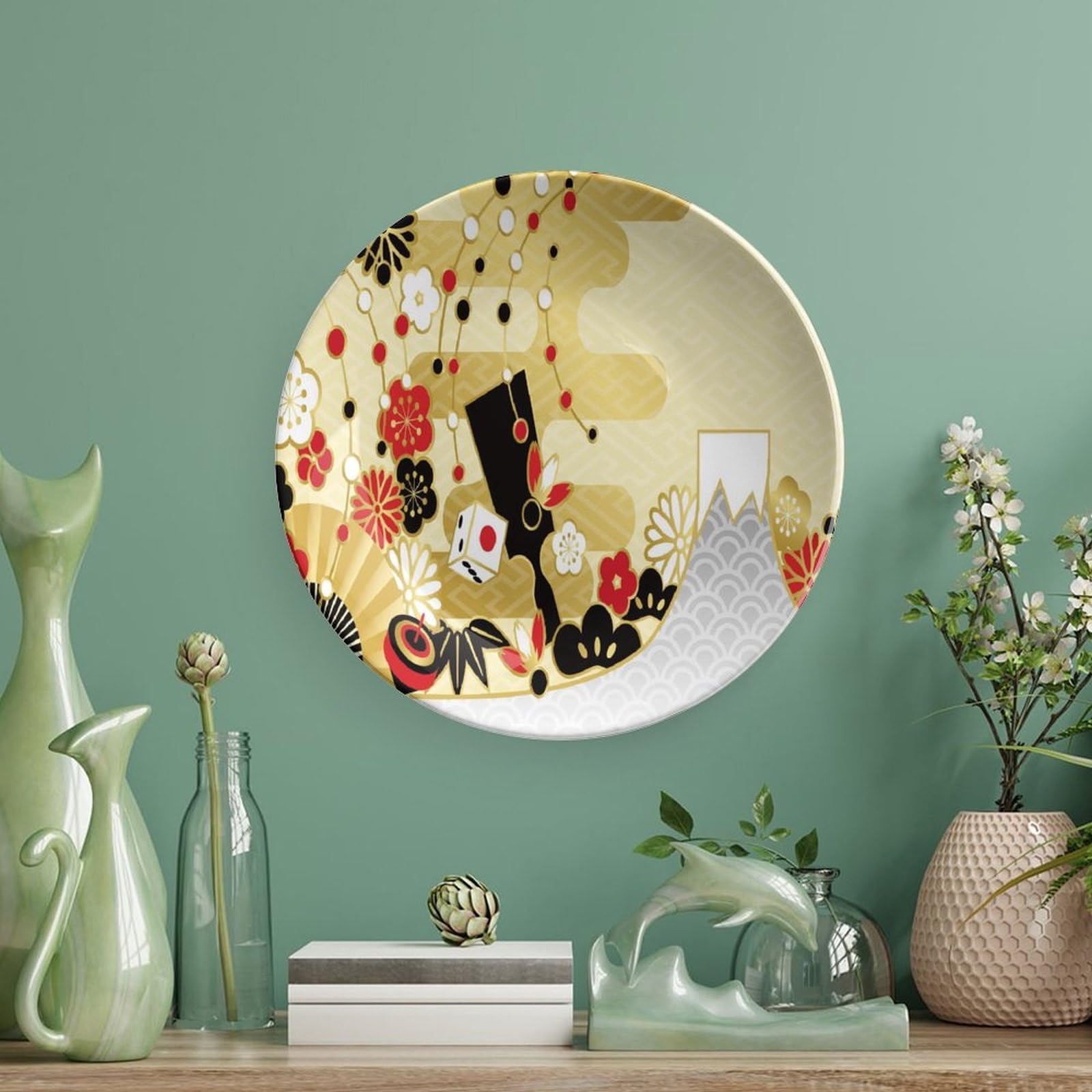 大皿　和風食器　置き物　工芸品　オブジェ 大皿和風食器置き物工芸品オブジェ