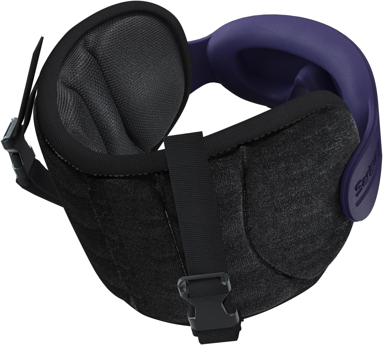Travel Pillows for Airplanes, Airplane Pillow with Purple Sleep Eye Mask, 360° Neck Support Headrest, Portable Airplane Travel Essentials, Airplane Head Strap for Long Flight, Stop Bobblehead