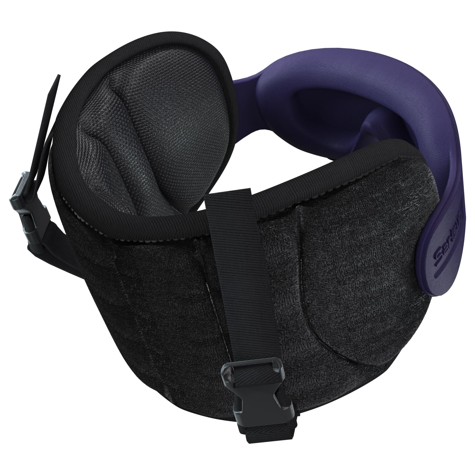 Travel Pillows for Airplanes, Airplane Pillow with Purple Sleep Eye Mask, 360° Neck Support Headrest, Portable Airplane Travel Essentials, Adjustable Airplane Head Strap, Stop BobbleheadClimatePartner certified