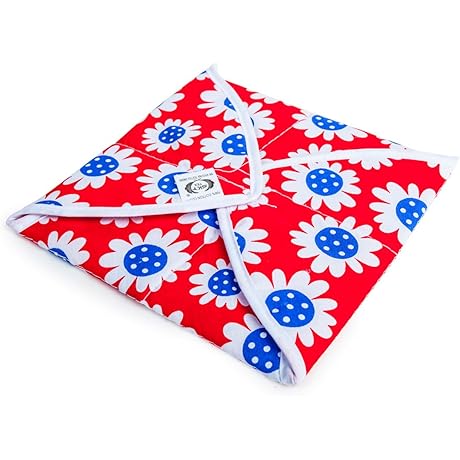 HealthAndYoga Roti, Tortilla, Breads Covering Cloth - Square Shape Cotton Cloth - Cotton Wrapping Cover