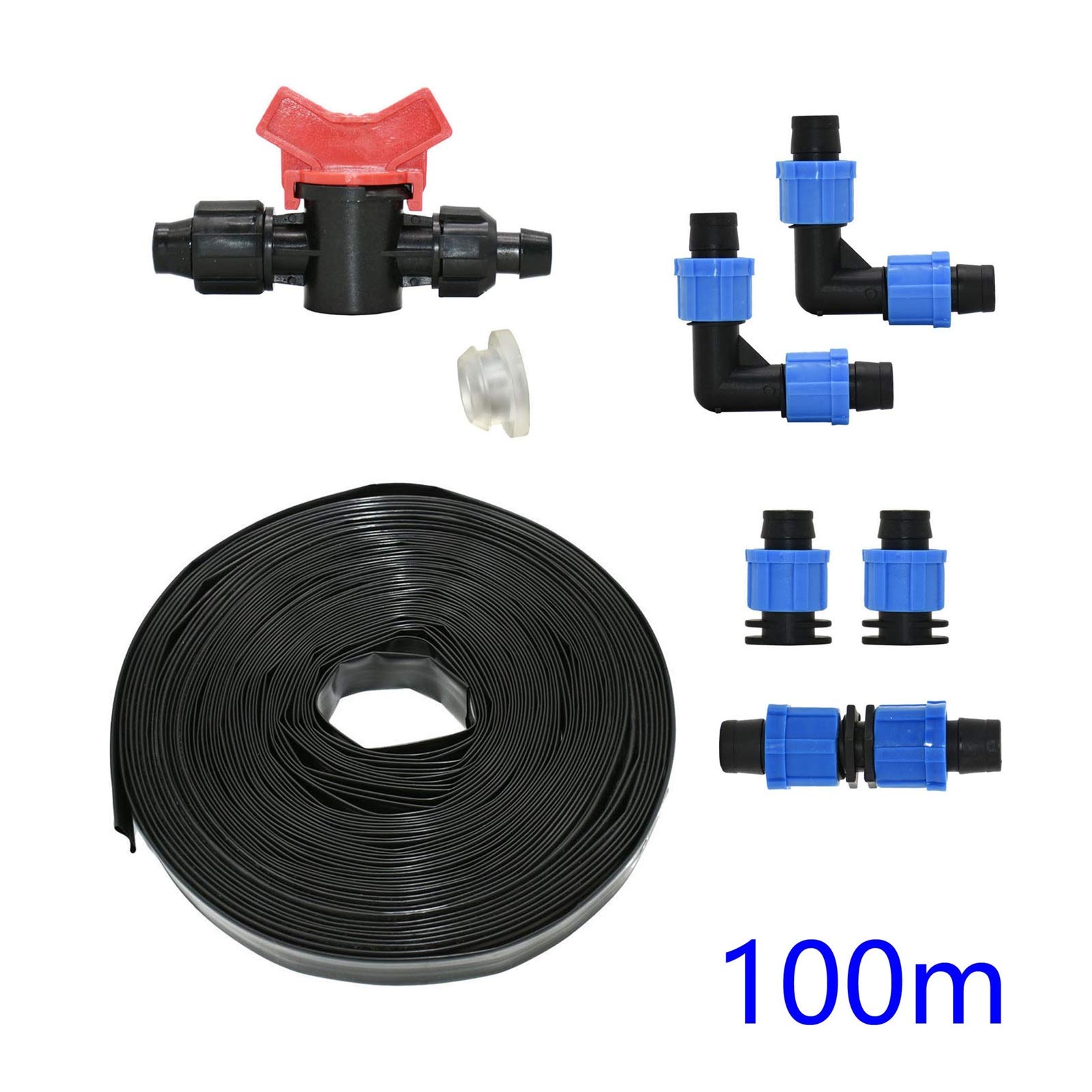 Zraszacz do nawadniania trawnika 16mm Pas nawadniania DRIP do systemu nawadniania, pasek do nawadniania kroplowego układu podlewania 0,2 mm rozstaw grubości ścian 150 mm 300mm