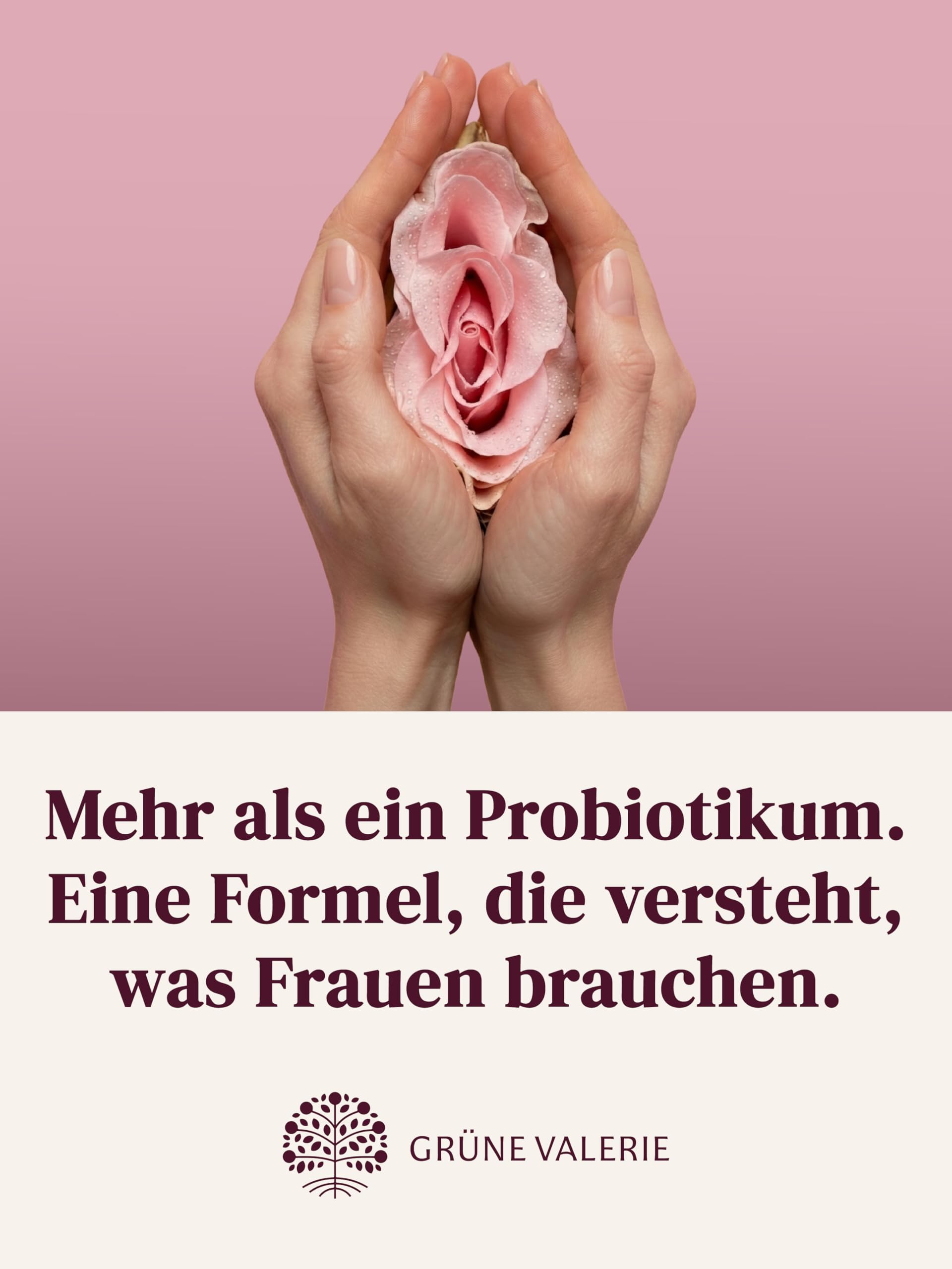 Grüne Valerie ® Intimflora 150 Mrd. KBE Milchsäurebakterien [HOCHDOSIERT 30 Portionen] – Prä- & Probiotika für Frauen mit D-Mannose & Cranberry – ausgewählte Stämme unterstützen Scheidenflora & Blase
