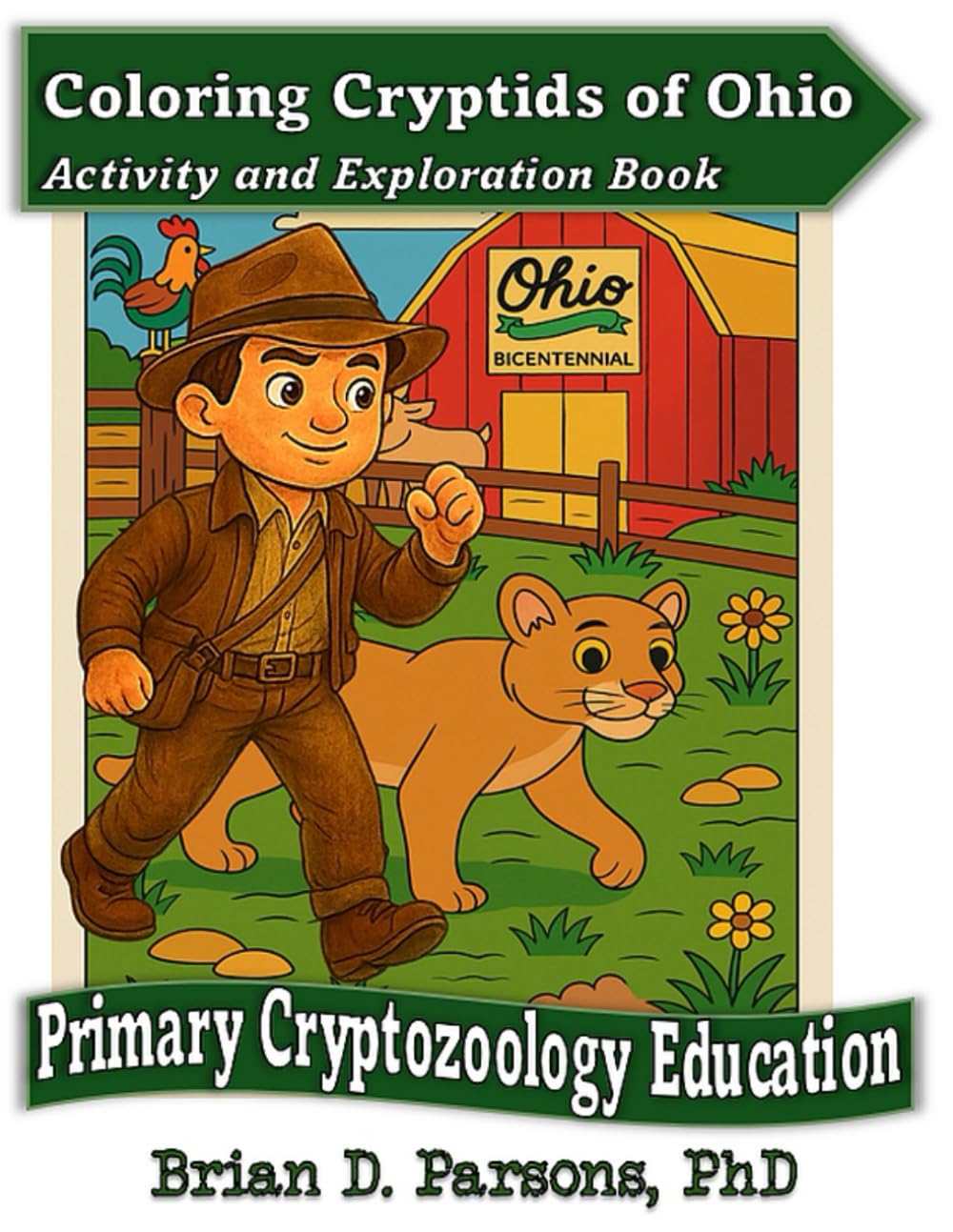 Coloring Cryptids of Ohio: Activity and Exploration Book (Primary Cryptozoology Education)