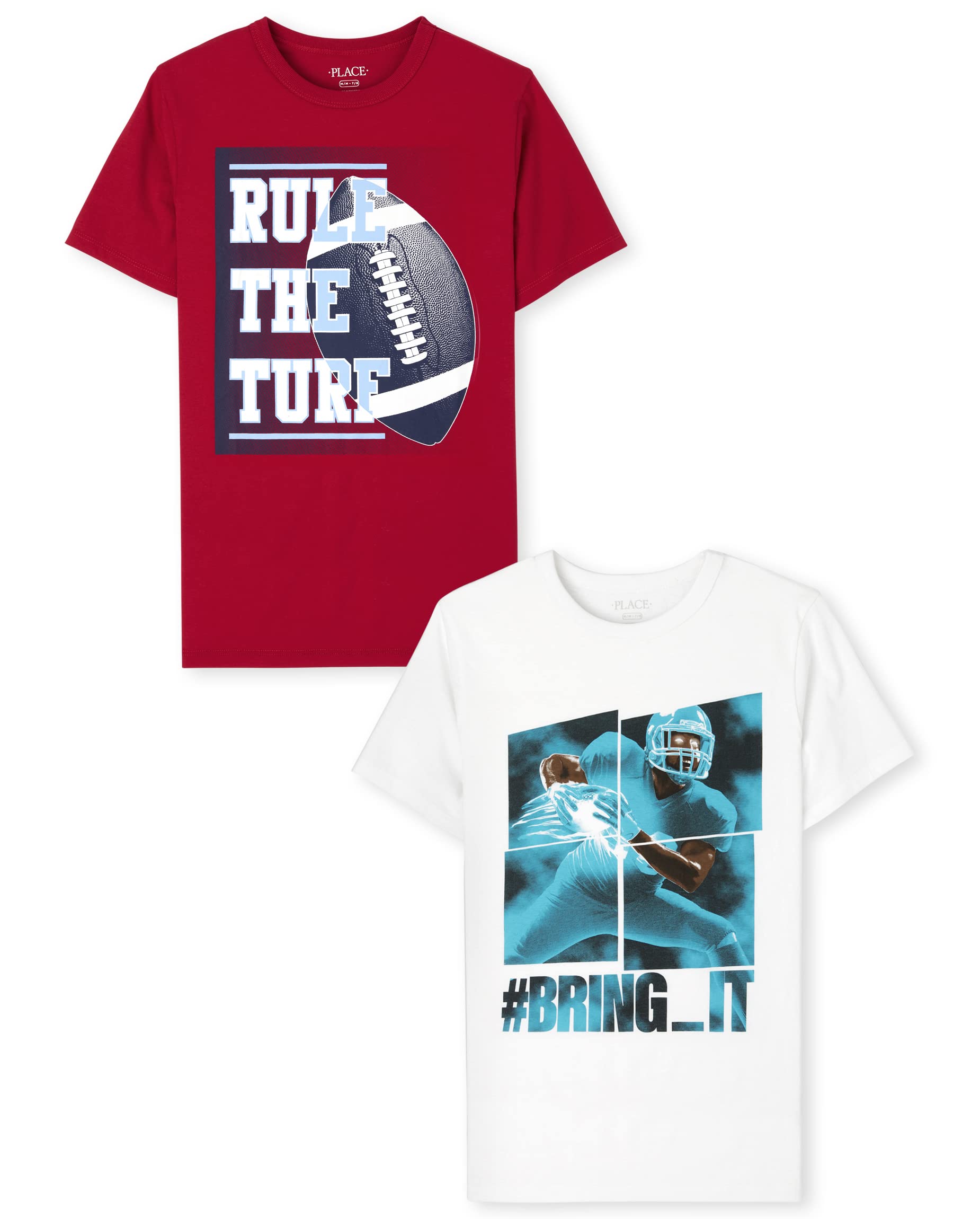 Boys Gamer,Sports,Cars Short Sleeve Graphic T-Shirts,2 Pack