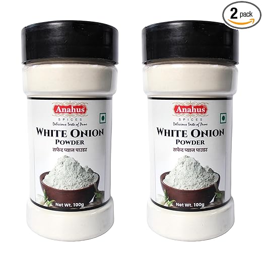 White Onion Powder | Ready to use 100% Pure Onion Powder-100 Gram(Pack of 2)