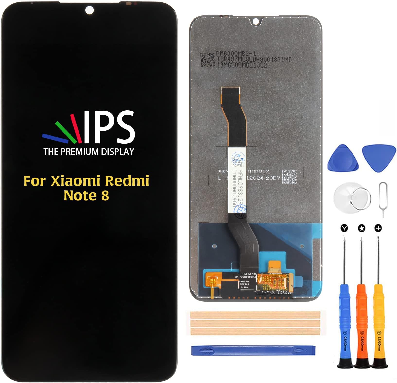 A-MIND for Xiaomi Redmi Note 8 6.3 inch Screen Replacement (Not for Redmi Note 8 Pro) M1908C3JG M1908C3JE M1908C3JH LCD Display& Touch Screen Digitizer with Repair Tool Kits and Screen Protects