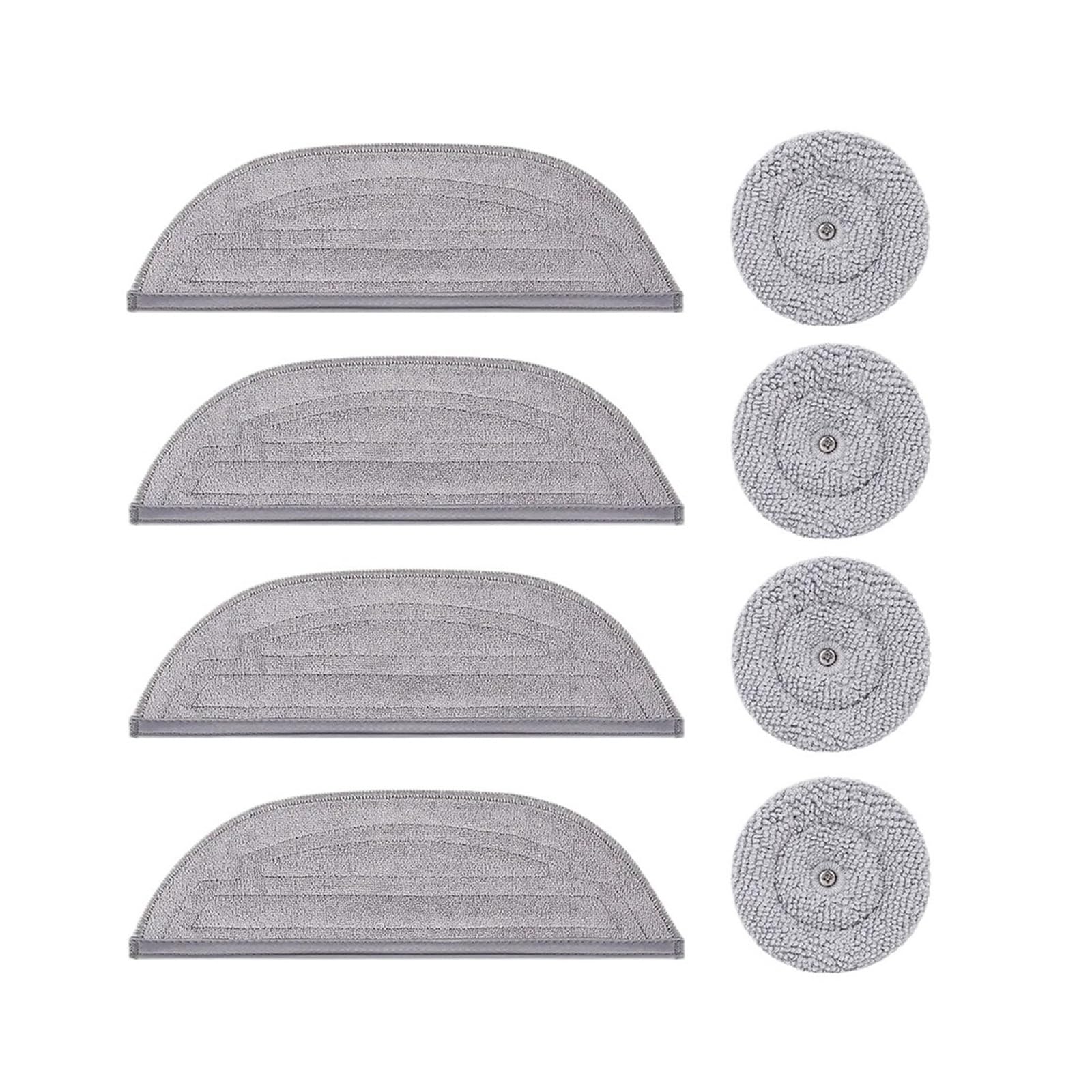 LMRXOFE Mop Cloth,Compatible For Roborock,S8 MaxV Tra S8 Max Tra G20S Shock Mop Cloth Round Rag Robot Vacuum Cleaner Acssories(8pcs)