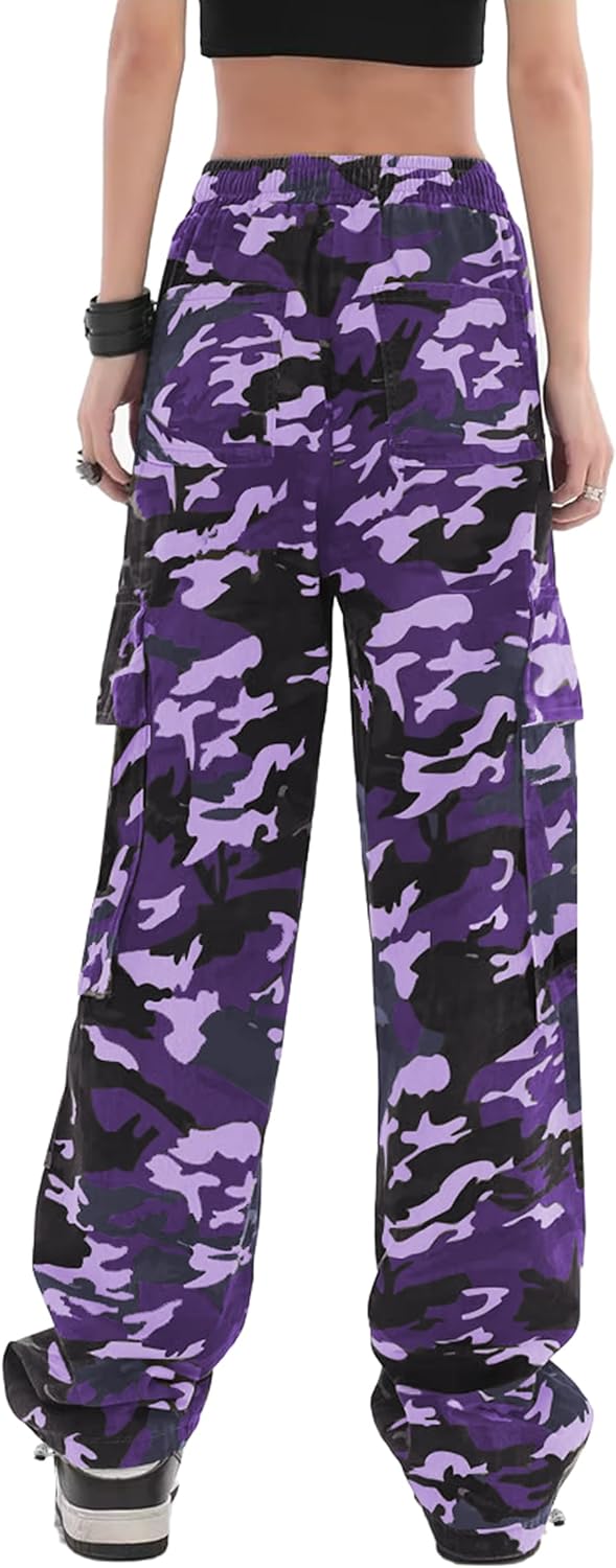 SESERAGI Cargo Pants Women Baggy Streetwear Y2K Drawstring Trousers Wide Leg Pants - Image 3