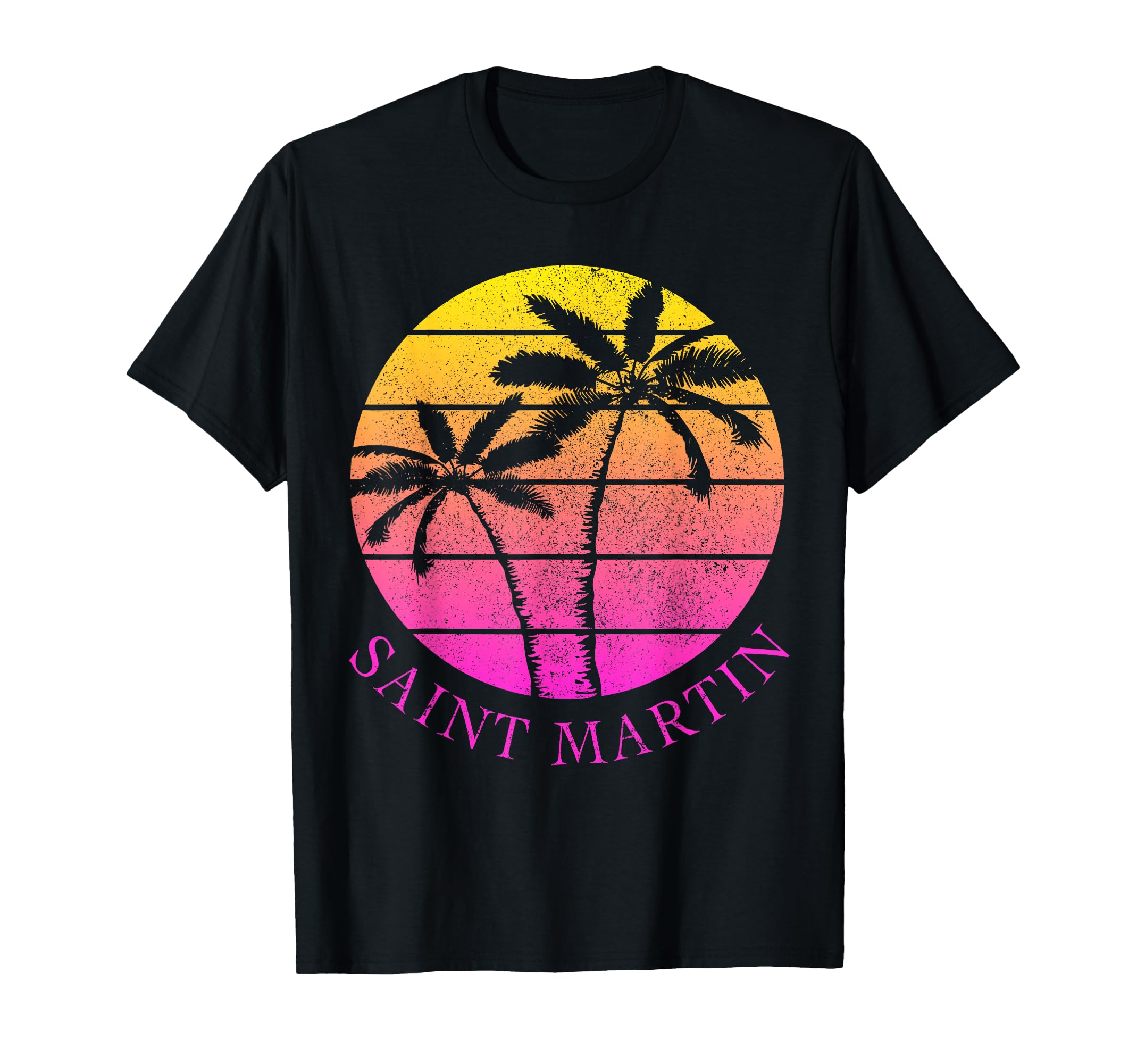 Saint Martin Island Caribbean Vintage Retro Souvenir T-Shirt