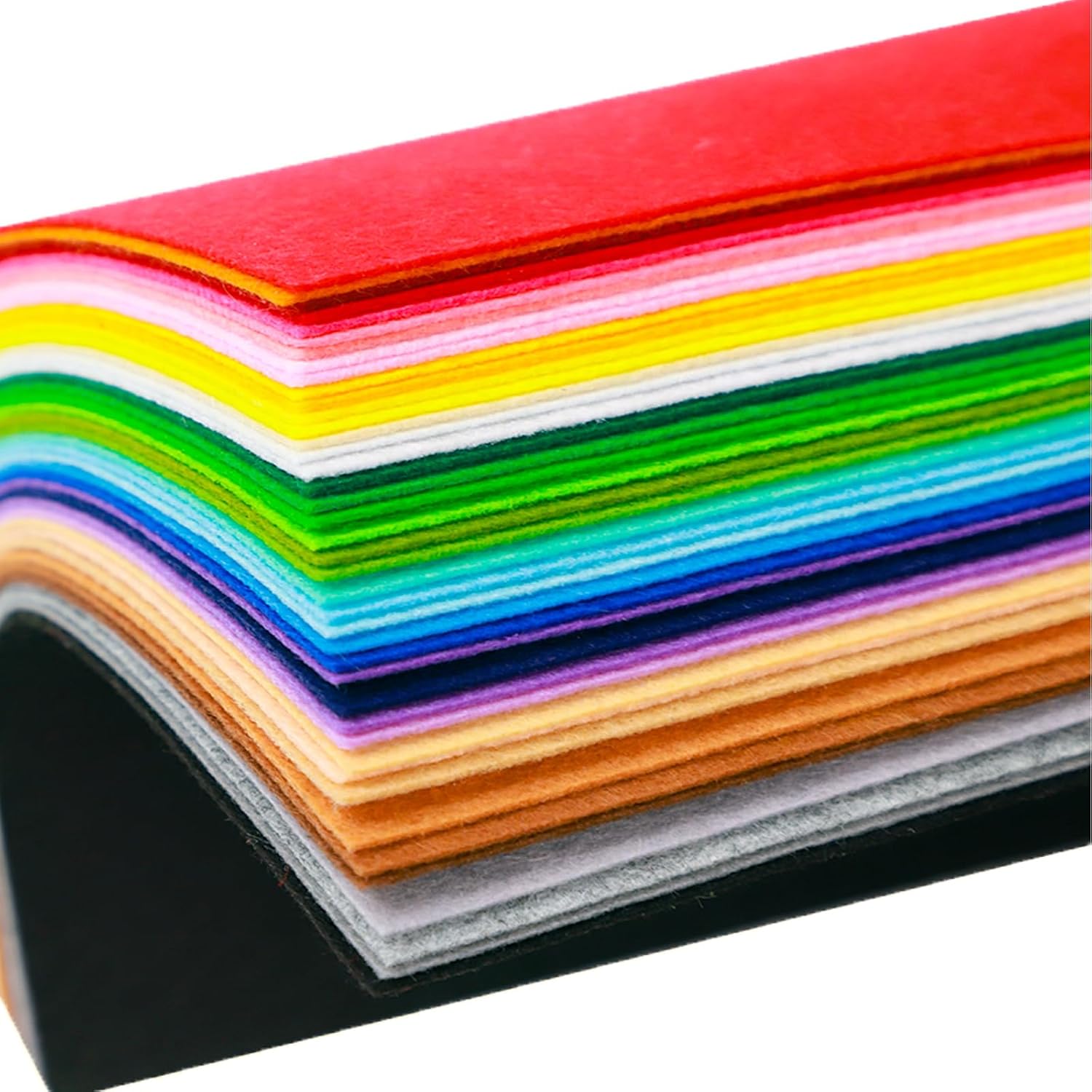 Felt Fabric Sheet 8"x12" (20 * 30cm) DIY Hand Sewn Patches on Fabrics, Various Colored Polyester Felt Fabrics for Art and Crafts, Party Decorations, 1mm Thick
