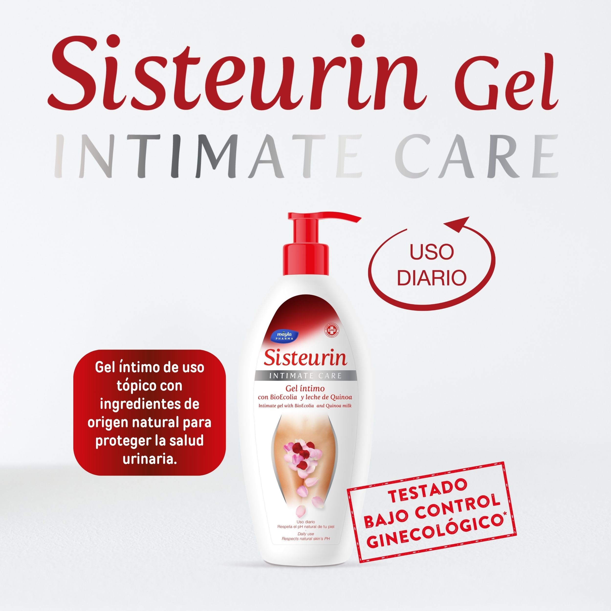 Higiene Íntima Gel 500ml Uso Diario Alivia el Picor Ayuda a Evitar la Sequedad y a la Prevención de Reinfecciones Vaginales y Urinarias