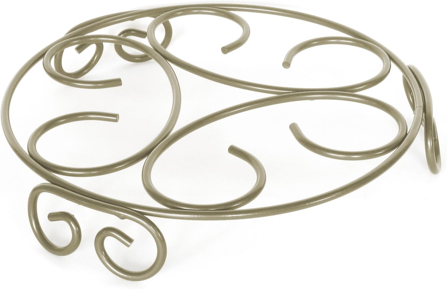 Plastec T12MT The Trivet Plant Saucer, 12-Inch, Metallic Taupe