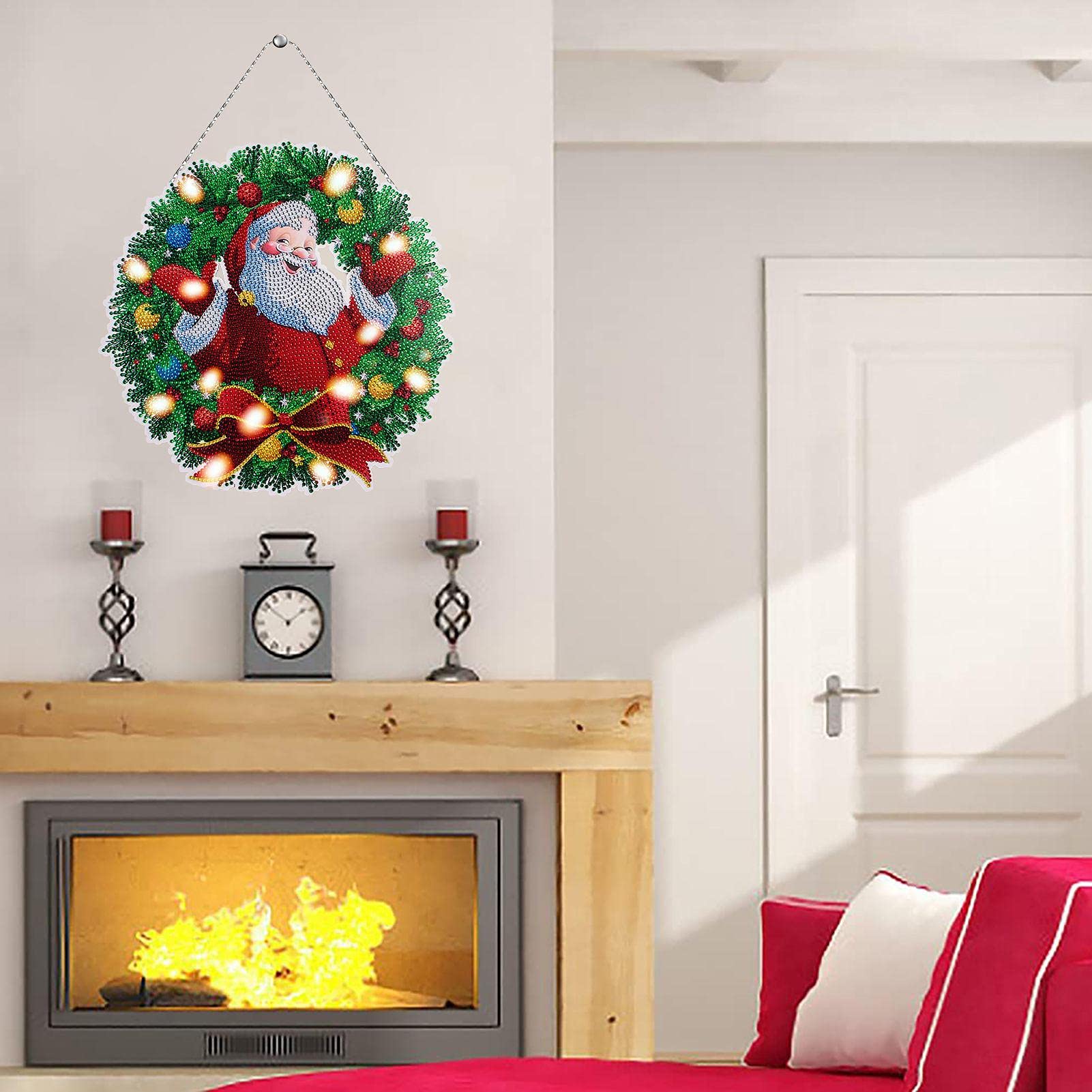Diamond Painting Weihnachten Set – 12 Stück DIY Anhänger, 5D Glitzersteine, Bastelset Für Baumdeko