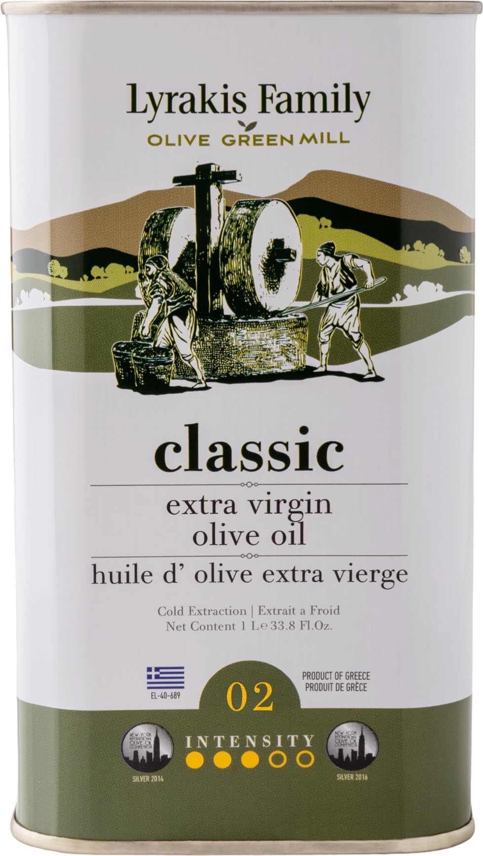 Lyrakis Family Olive Oil 1L – Greek Extra Virgin, Premium First Cold Pressed, High Polyphenols, Handpicked Olives, New Harvest, Fresh Juice from Crete – Since 1975