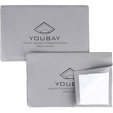 youbay Pro Size Jewelry Cleaning Cloths for Sterling Silver Care
