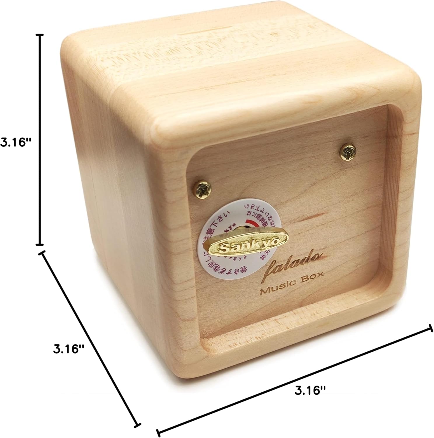 18 Note Wind Up Solid Wood Ballerina Girl Music Box, for Christmas/Birthday/Valentine's Day/Mother's Day, Tune of You are My Sunshine. (Maple Wood)