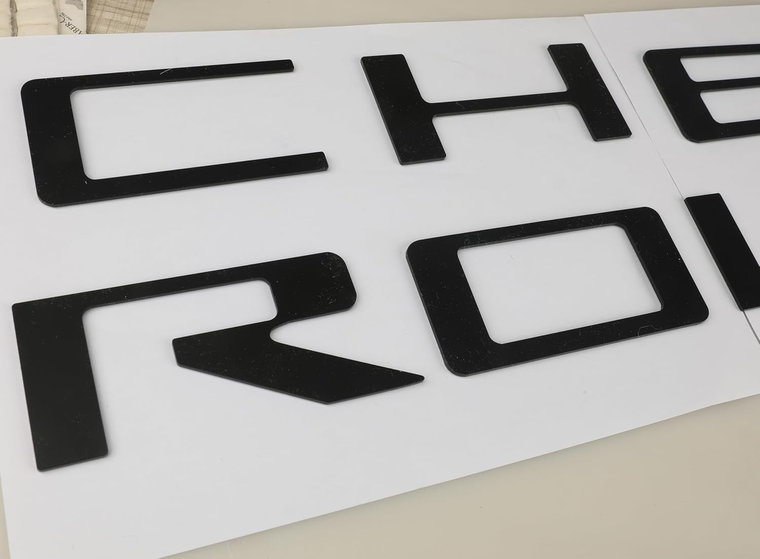 Tailgate Insert Letters Compatible with 2021 2022 3D Emblems Badge with Strong Adhesive Matte Black