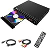 WISCENT DVD Player for TV,All-Region Free,Mini Compact DVD CD MP3 Player,with HDMI Cable for TV,USB Port, Remote Control, (non blueray)