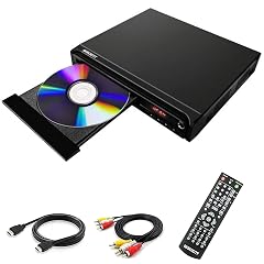 WISCENT Compact DVD Player for TV Multi-Region Free with HDMI RCA USB MIC Full HD Picture Quality Anti-Skip
