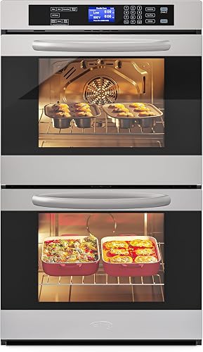 KoolMore KM-WO30D-SS double wall oven, Silver