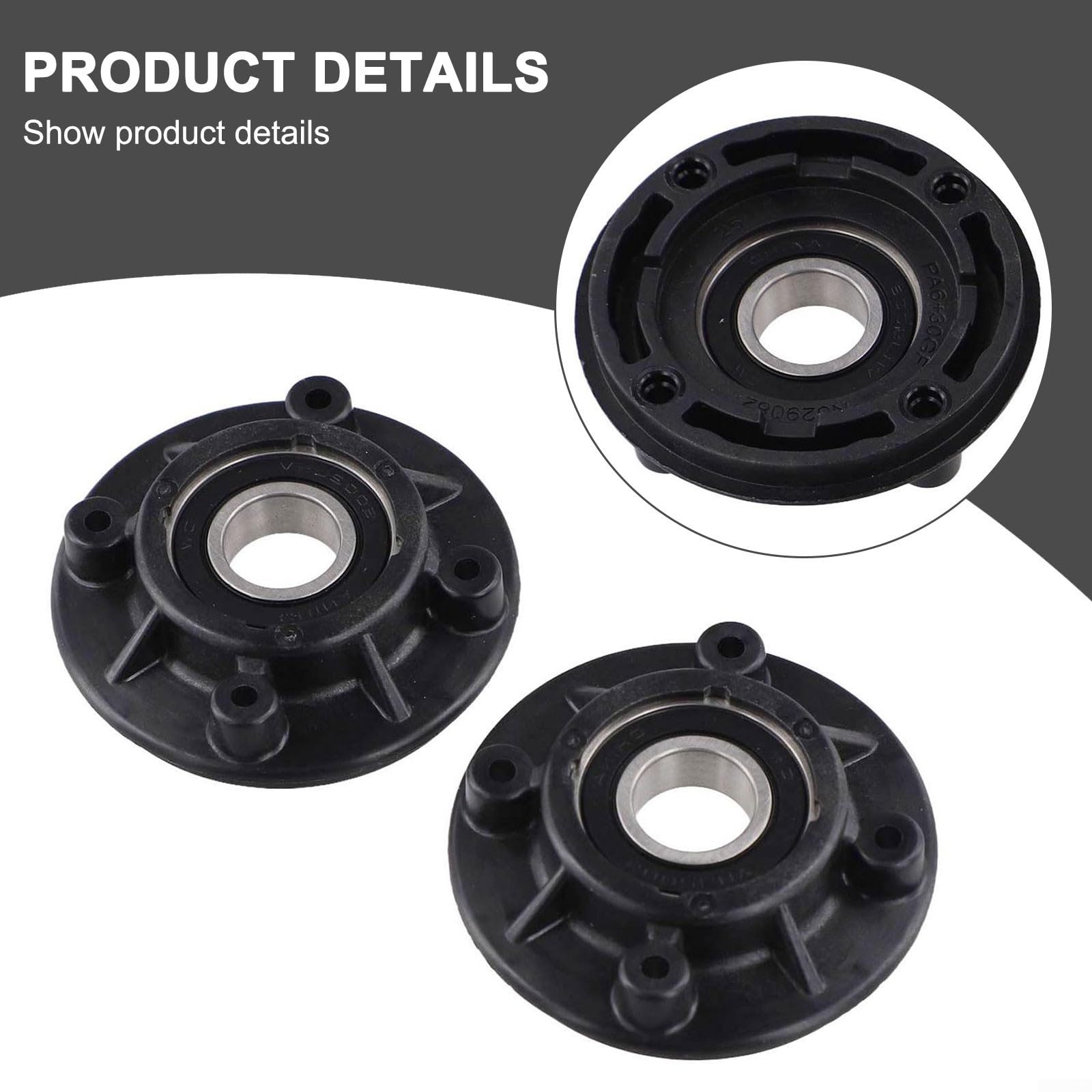 Oniissy Carcasa de rodamiento de lijadora de plástico compatible con DCW210 DWE6421 DWE6423 (2 piezas)