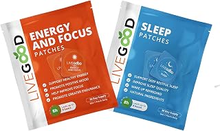 LiveGood Energy and Focus Patches, Sleep Patches, 30-Day Supply