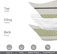 Vista 53 de Homzard King Size Quilt Set, Grey White Snowflake Striped Comforter Set,Cotton Gray Bedspread King Size, Lightweight Comforter Fall Bedding 3 Piece