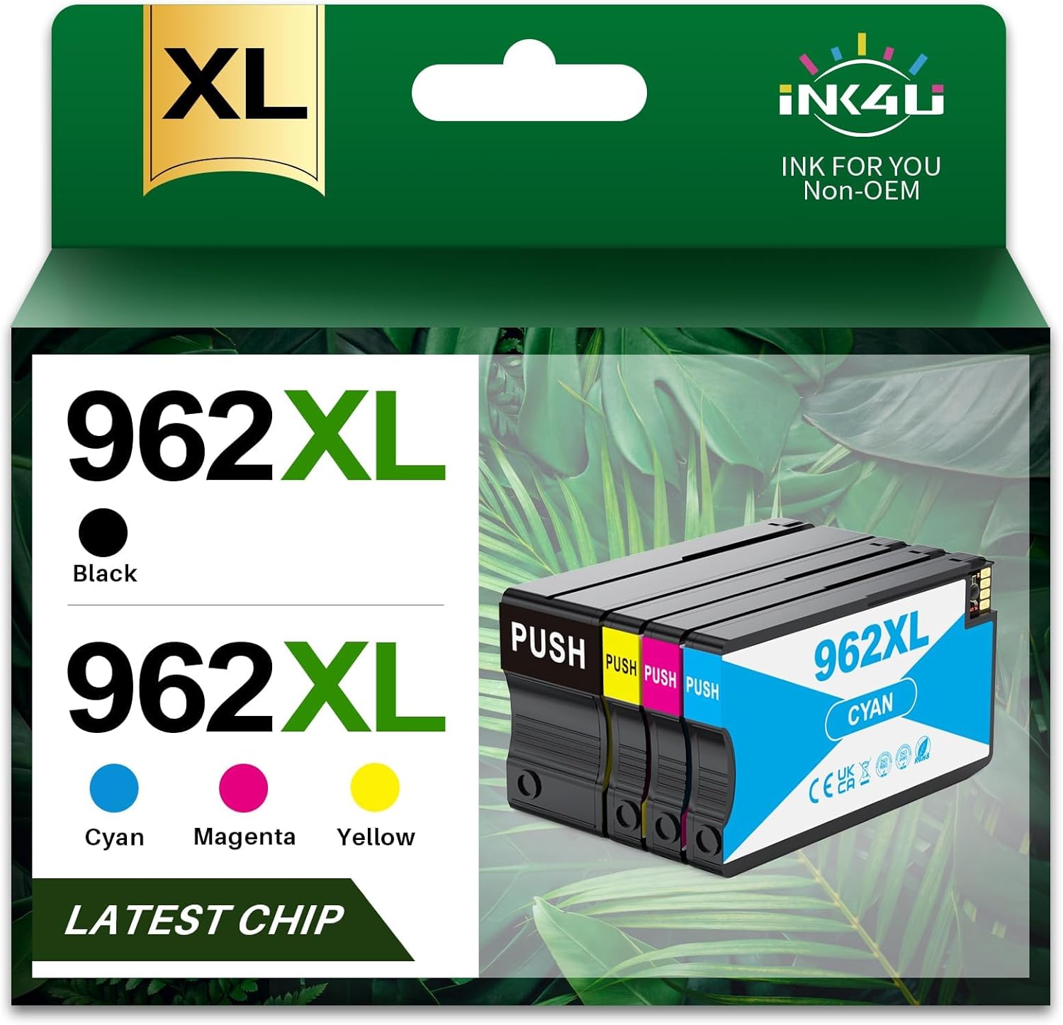 INK4U Compatible Ink Cartridges Replacement for 962XL 962
