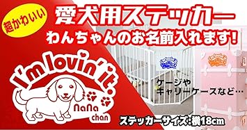 Amazon 名入れ かわいい愛犬ステッカー ミニチュアダックス B タイプ 全16色選択 車 シール ドッグ 名前入れ トランクケース キャリーバッグ スーツケース カート リアガラス ケージ 濃いピンク ノーブランド品 カー用品 通販