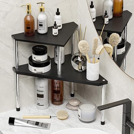 Amazon.com: Weenson Bathroom Countertop Organizer Counter Shelf ...