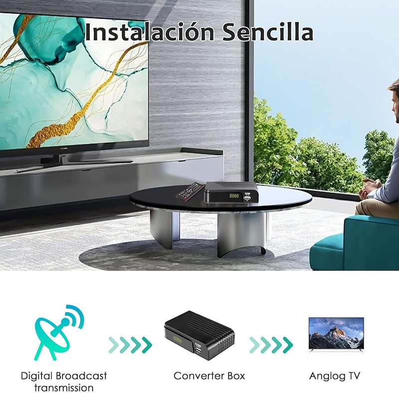 YOYOPOW DVB-T2 HD vevő HEVC H.265 földi digitális tuner