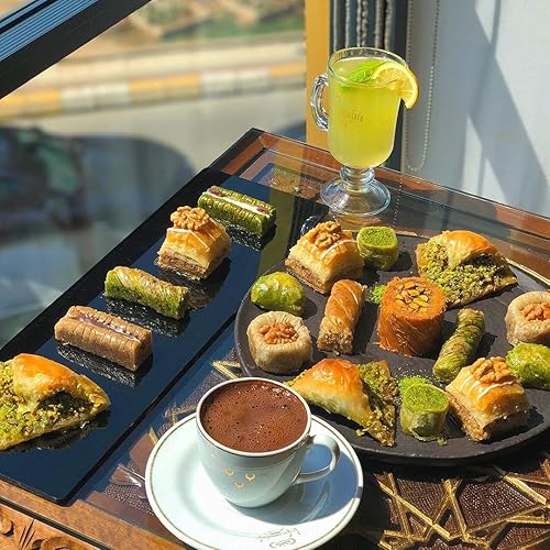 Miniatura 3 de Hafiz Mustafa 1864 Istanbul Baklava - Caja de pastelería - Bocadillos de postre de Baklava horneados hechos de hojas de masa filo fresca, pistacho