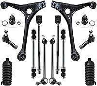 Vista 207 de Detroit Axle - Kit de suspensión delantera de 10 piezas para Chevy Aveo Aveo5 Pontiac G3 Wave 2 Ready Struts Assembly 2 Enlaces de barra