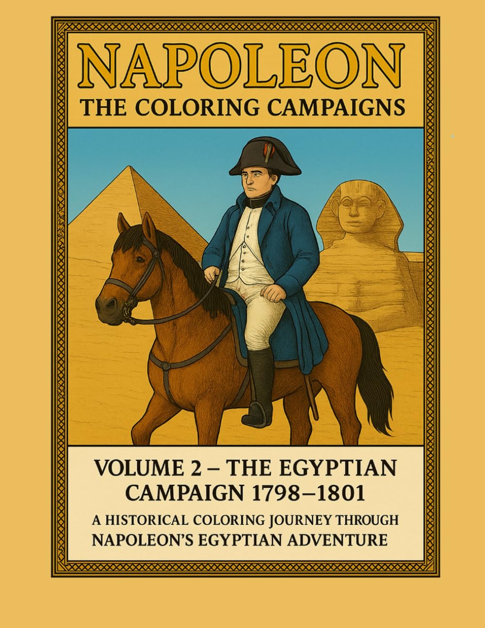 Napoleon: The Coloring Campaigns: Volume 2 — The Egyptian Campaign 1798–1801: A Historical Coloring Journey Through Napoleon’s Egyptian Adventure (Historical Warriors Coloring Book Series)