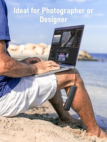 Miniatura 8 de Lemorele Estación de acoplamiento de doble monitor USB C para portátil Dell/HP/Lenovo/Surface, adaptador de concentrador multipuerto de pantalla