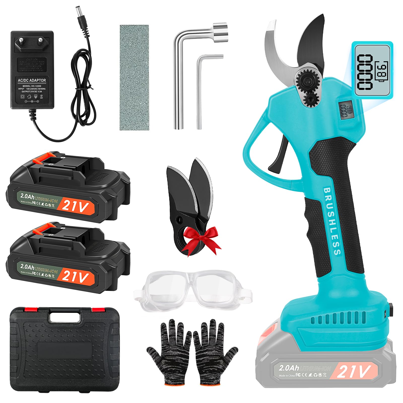 Produktbild von PHIDOL Elektrische Astscheren Gartenschere Akku-Elektro-Gartenschere 88VF 21V 40mm Elektro