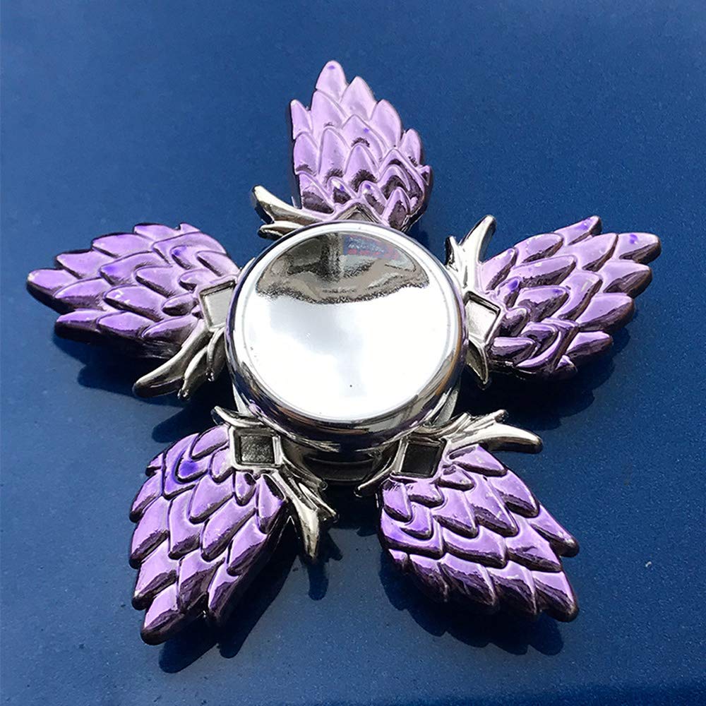 Tritow Fidget Hand Spinner Alloy Metal Zinc Spiner 5-Spinner Twister Fingertip Gyro Ultra Durable R188 Anti-Anxiety ADHD EDC Decompression Small Toy Gift For Kids Adults