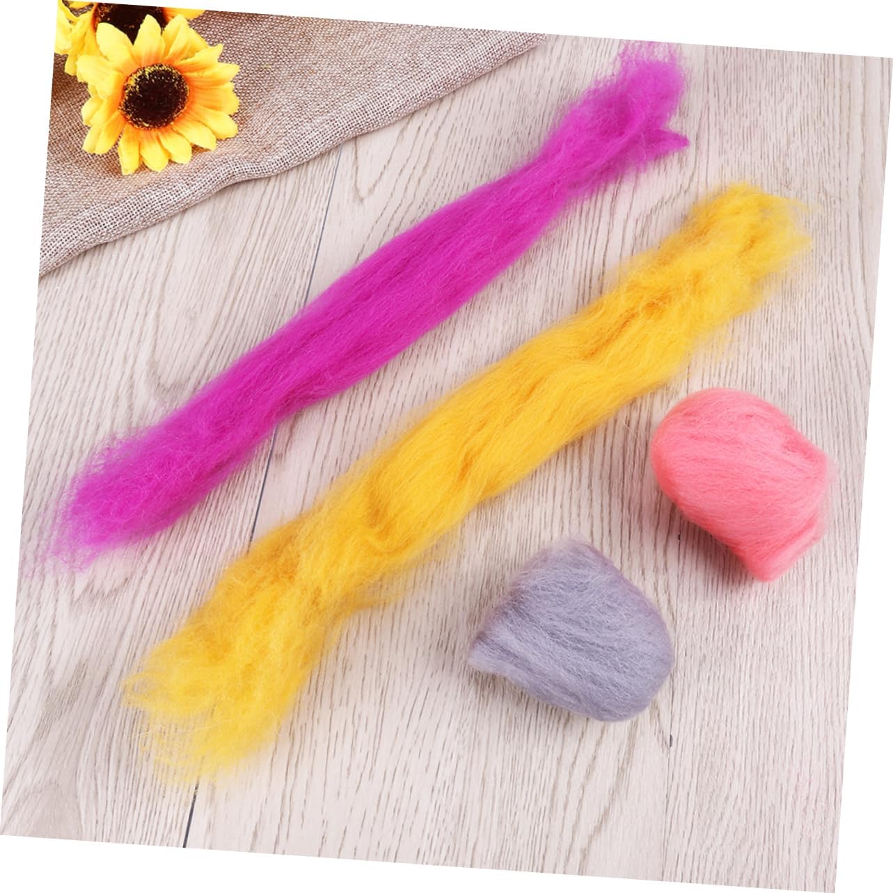 KONTONTY 1set Random Wool for Needle Felting Craft Materials for Handicrafts for Animals Jewelry and Wall Hangings