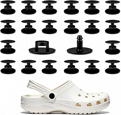 XNUT 24 Sets Replacement Rivets for Crocs, Replacement Parts for Crocs Shoe