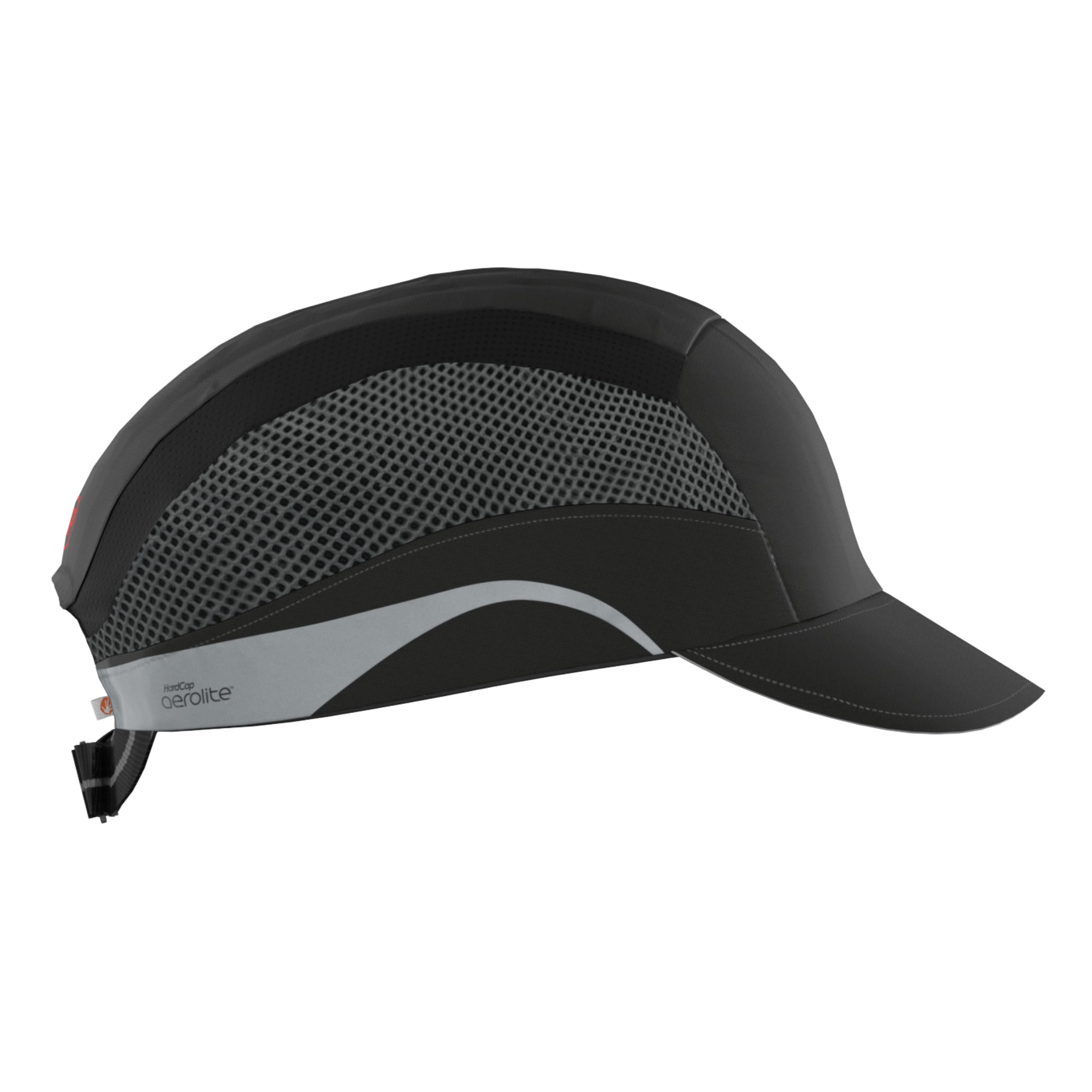 Twarda czapka BHP Aerolite z daszkiem 50 cm czarna JSP