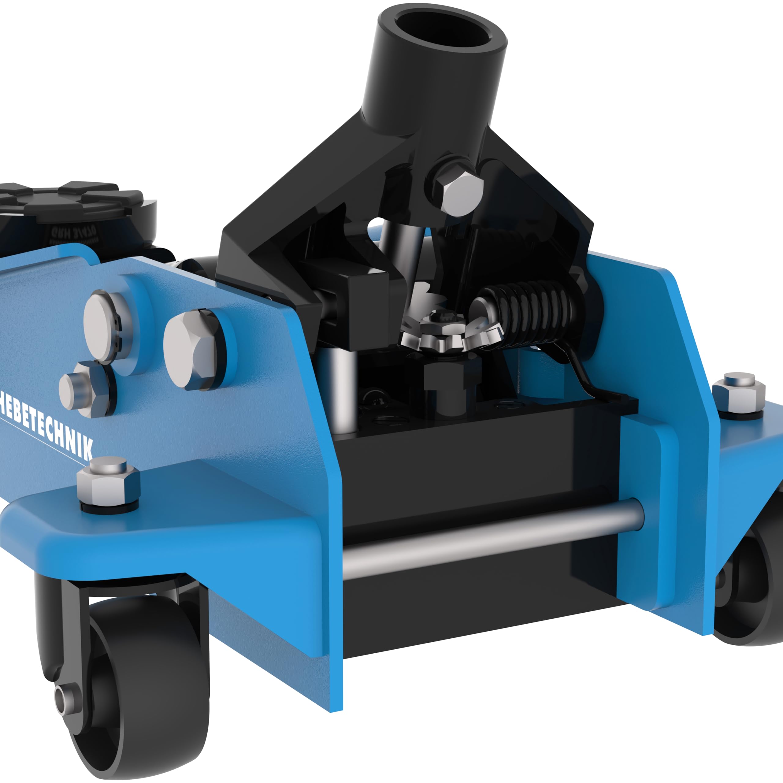 Güde GRH 3/470 Rangierwagenheber 3 Tonnen Hubkraft 11 cm Lastteller 13-46,5 cm Hubhöhe 360° Lenkrollen