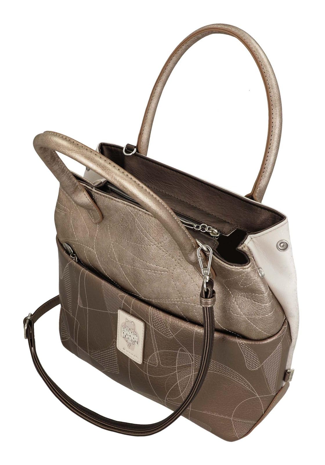 Anekke bolso bandolera Sophia Short Handle Bag Multicolor crema