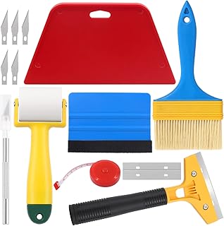 Glarks 14-Piece Wallpaper Tool Kit: Squeegee, Seam Roller, Brush, Craft ...