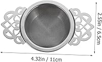 Vista 7 de Filtro de té de malla fina para café, tetera de metal, filtros de té de malla metálica suelta, filtro de embudo de té, filtro de té de metal
