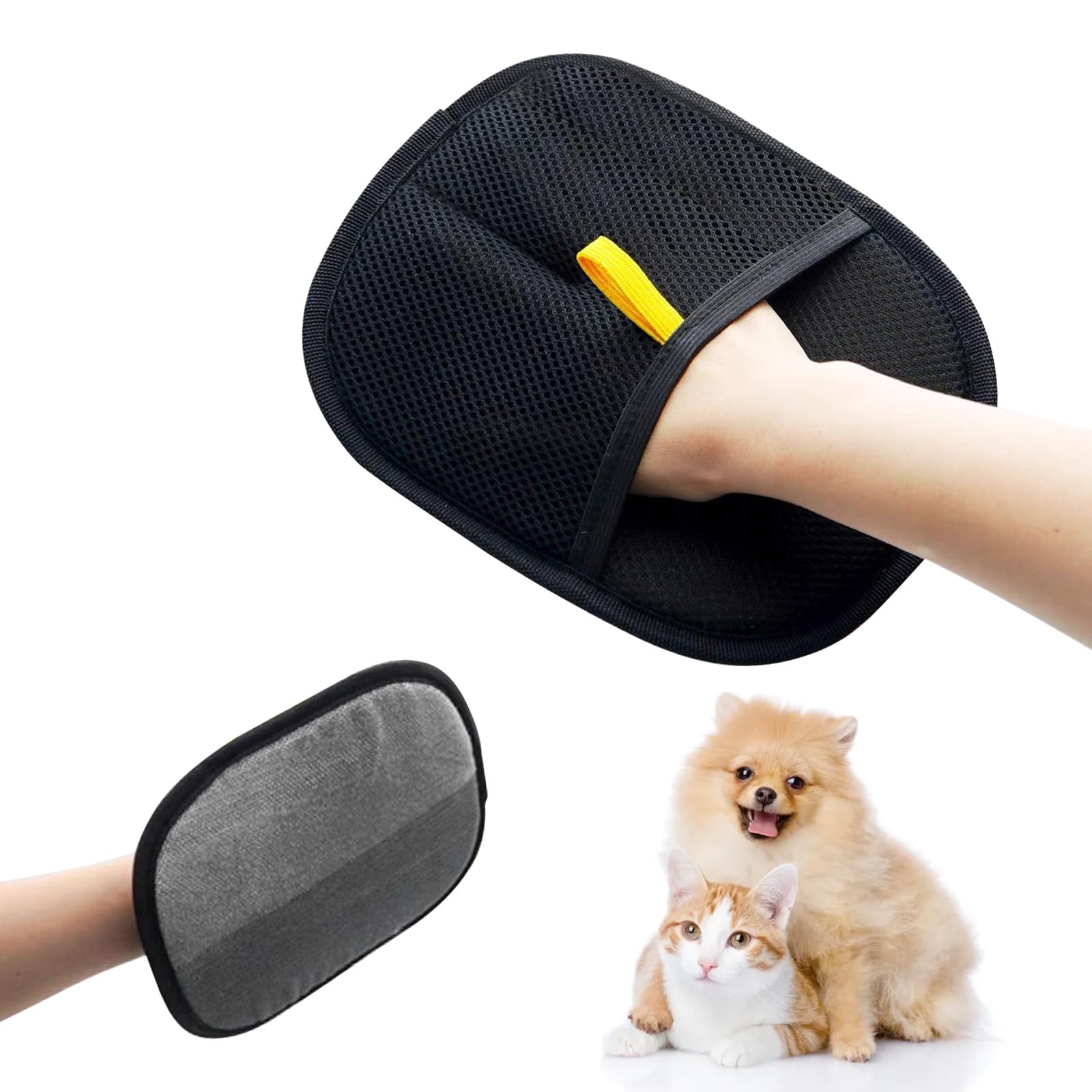 Pet Hair Remover Gloves, 2025 New Pet Hair Removal Glove for Cats & Dogs, Upgrade Efficient Grooming Gloves for Pet Hair