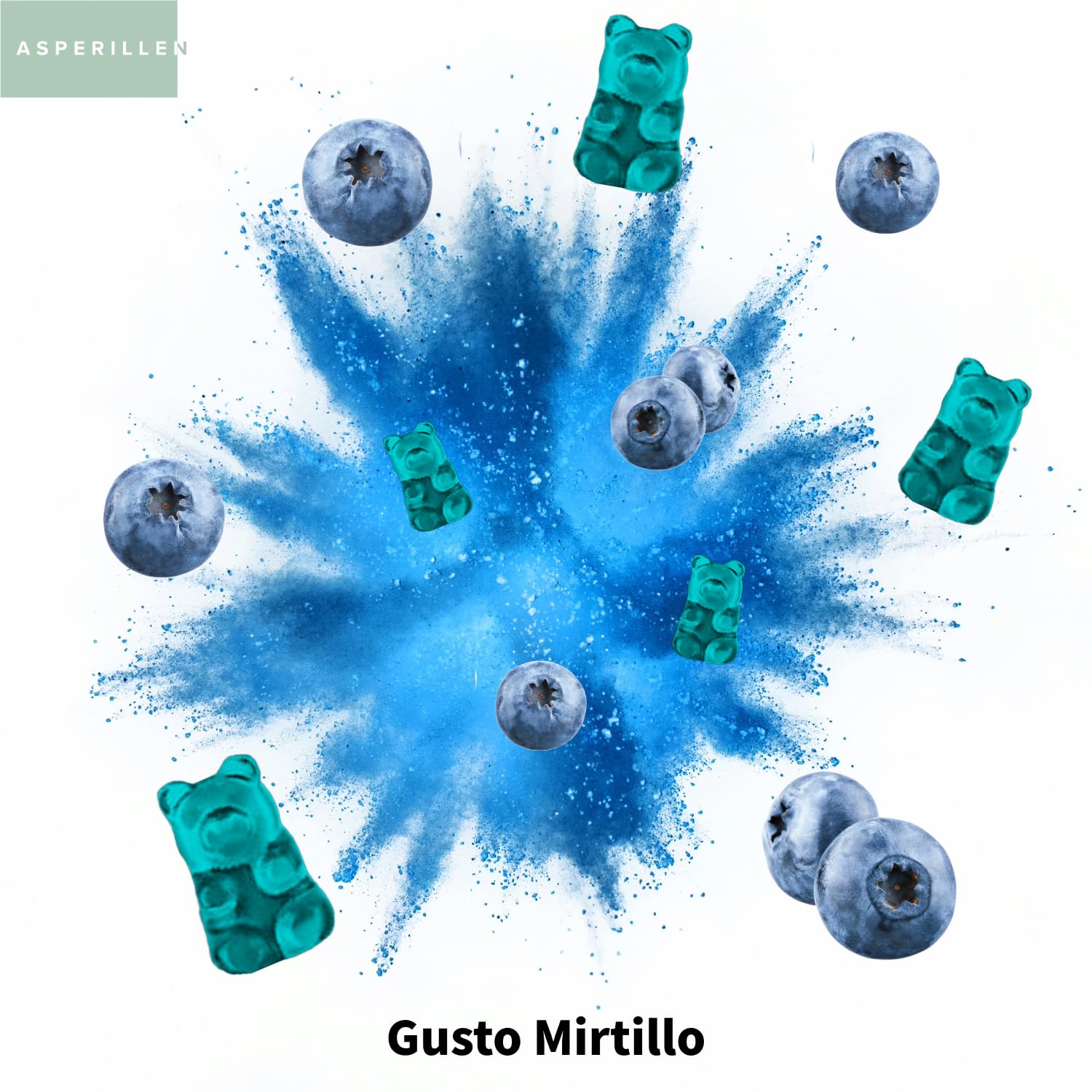 Creatina Monoidrata in Gommose Gusto Mirtillo - 100% Creatina Monoidrato per Prestazioni Fisiche e Potenza Muscolare - Vegano, Senza Glutine, Senza OGM, 60 Unità - Creatine Gummies